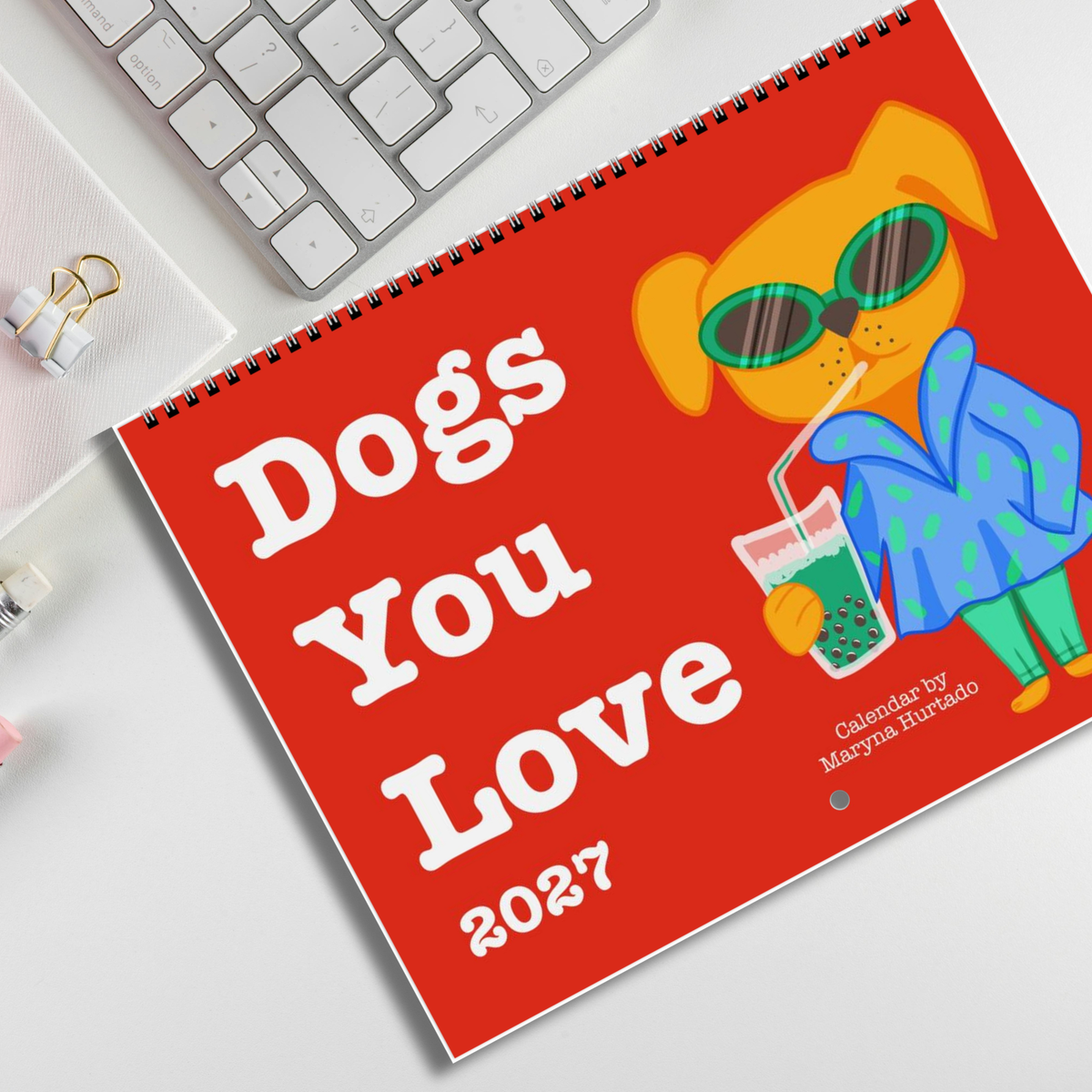 Dogs You Love Horizontal 2027 Wall Calendar