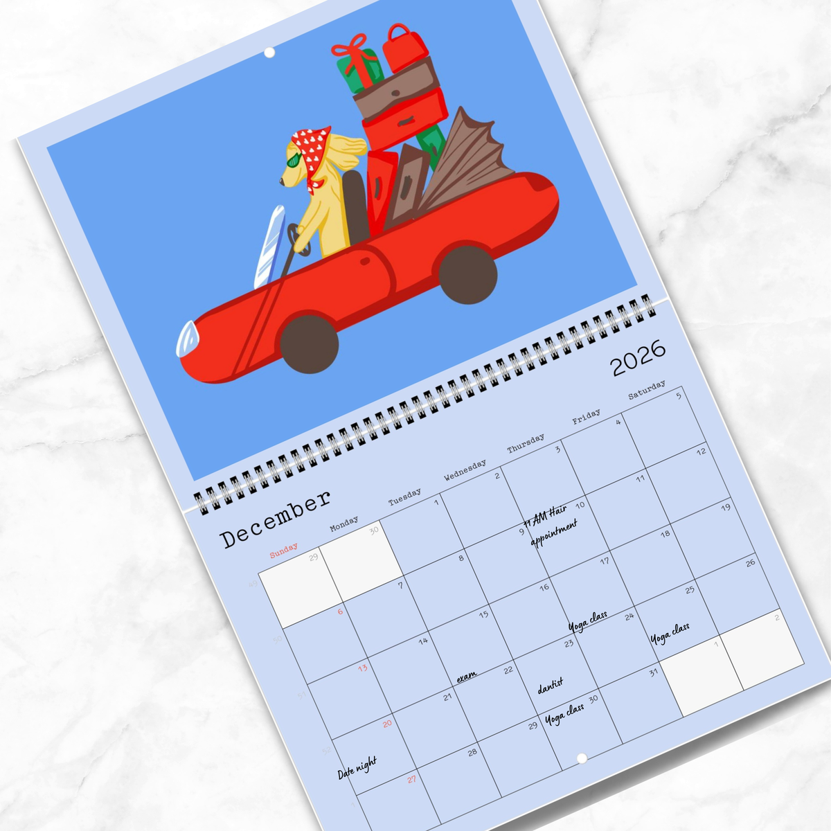 Dogs You Love Horizontal 2027 Wall Calendar