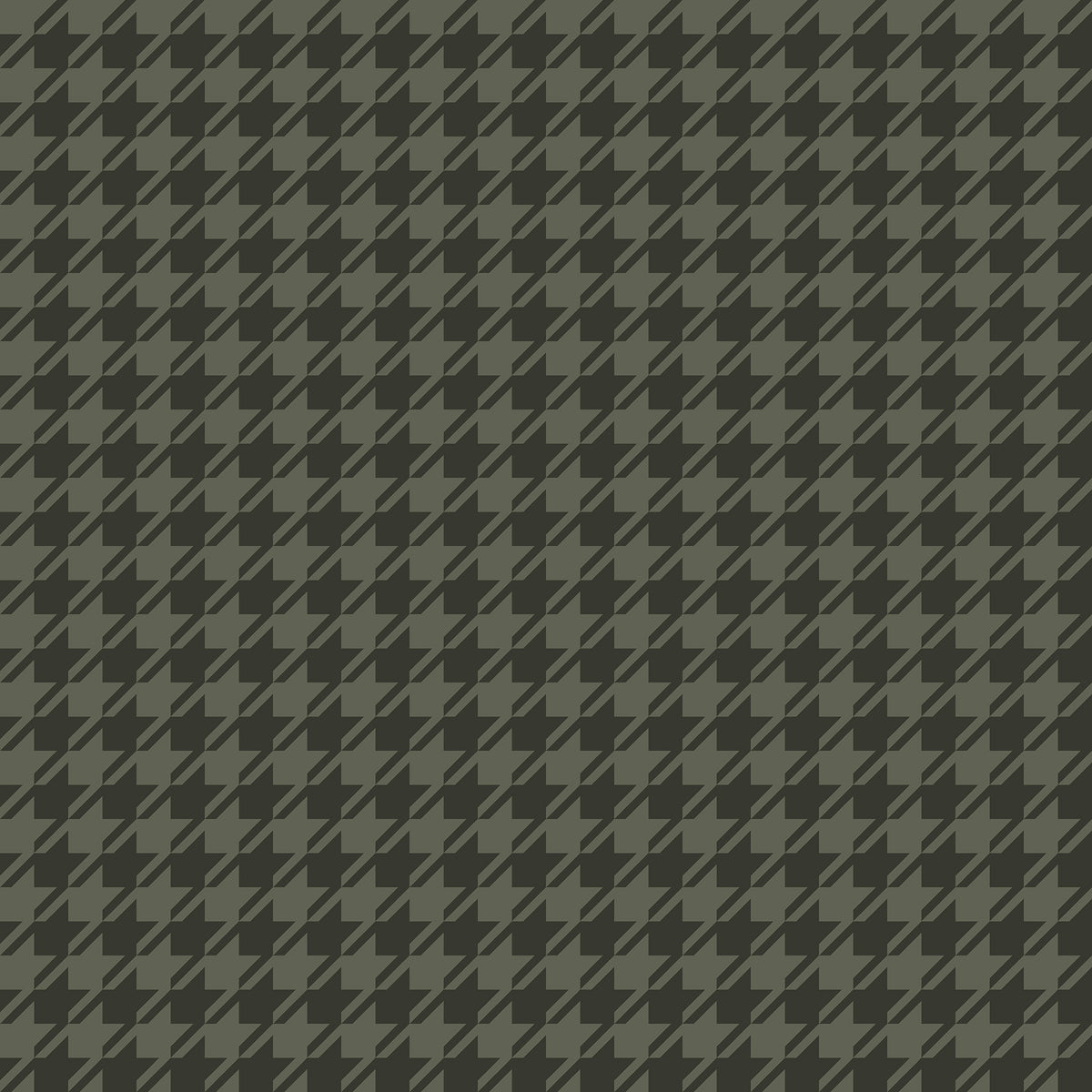 Houndstooth wallpaper in dark sage green