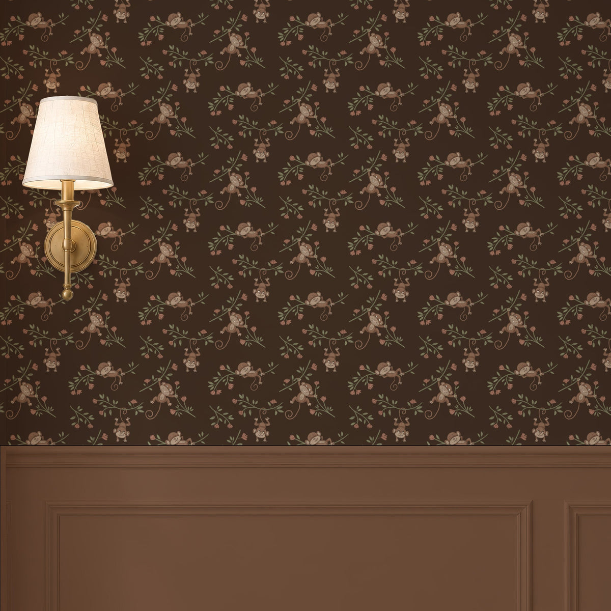 Monkey Babies wallpaper on a wall