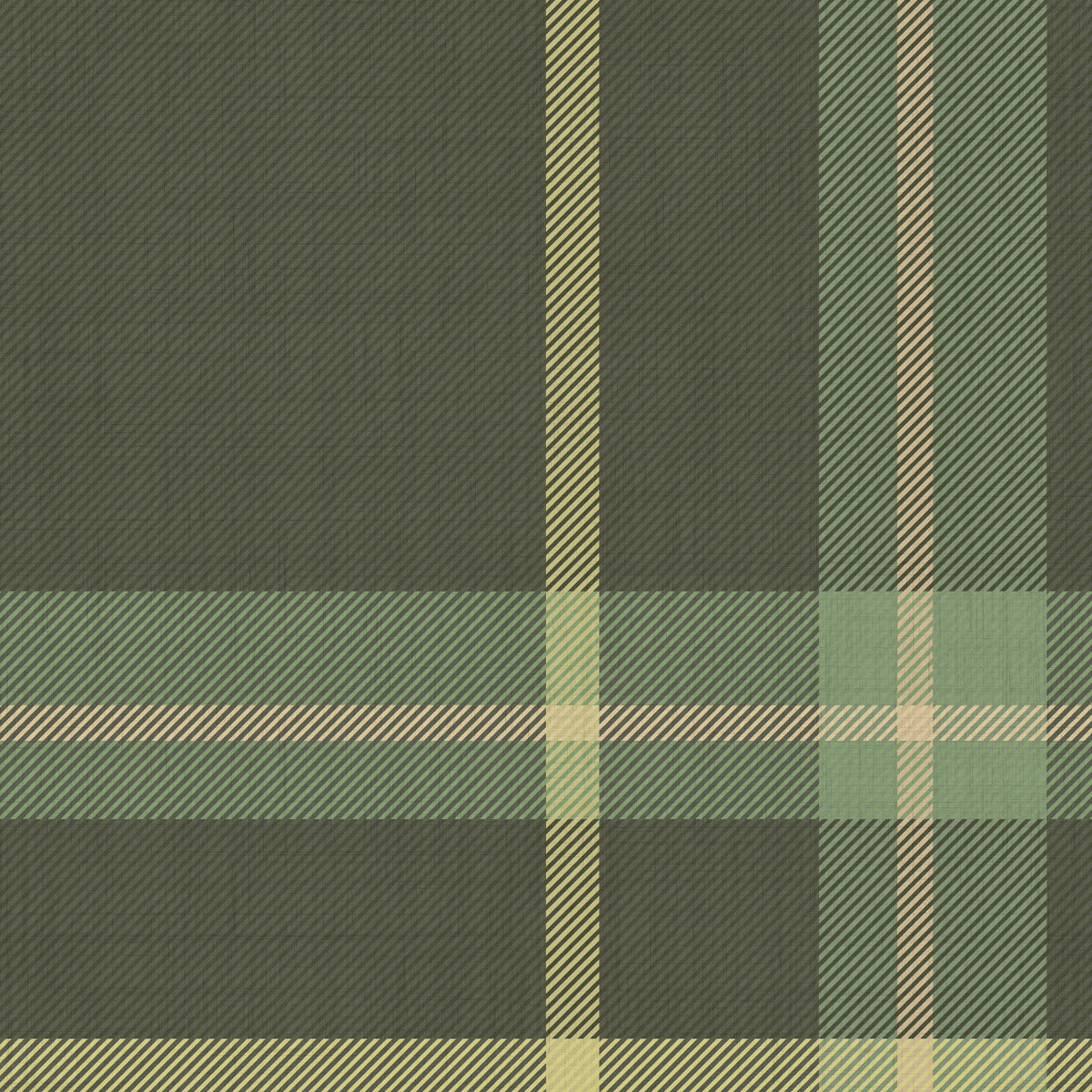 Woven Plaid wallpaper swatch in light green