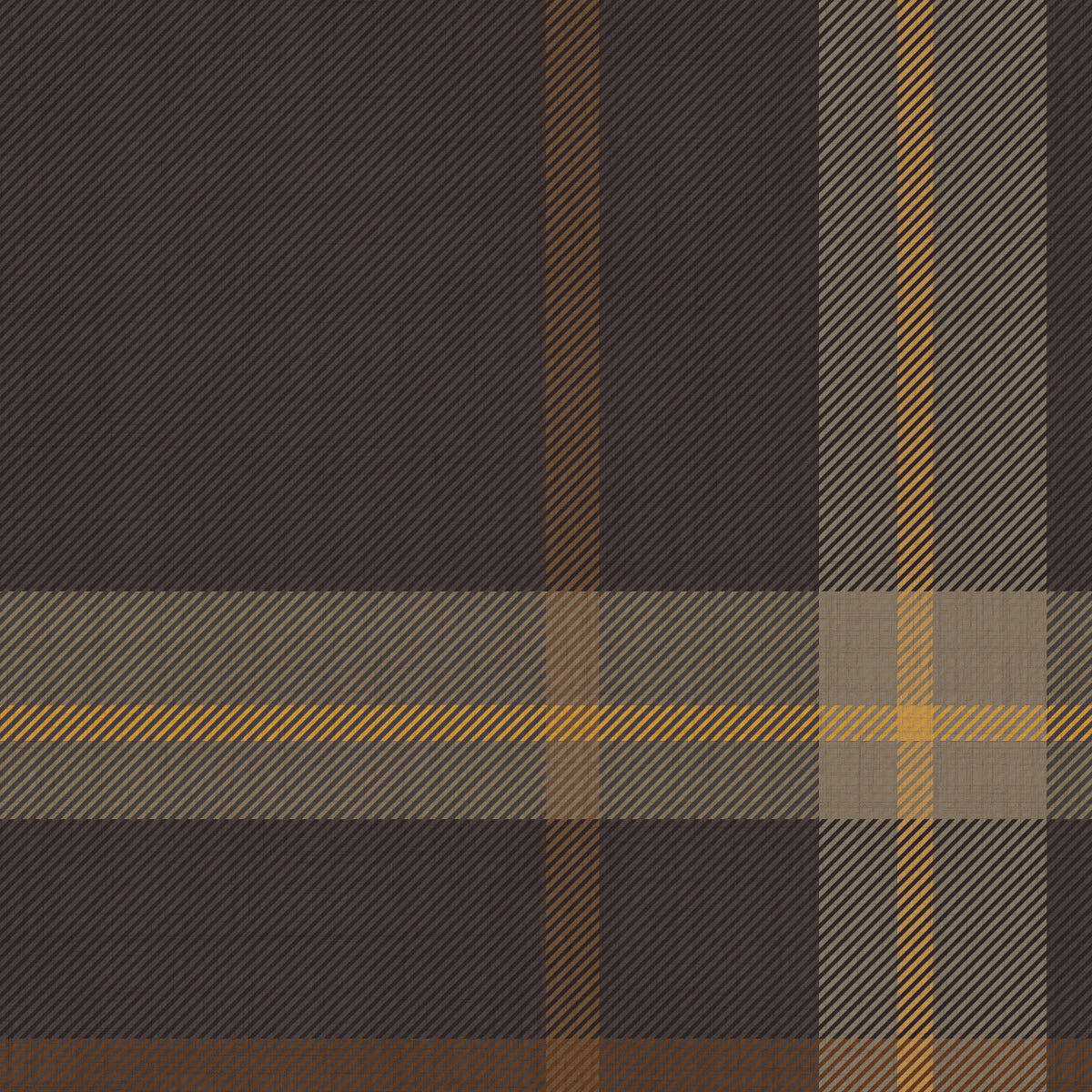 Woven Plaid wallpaper swatch in brown