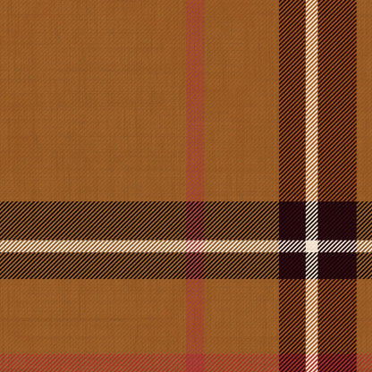 Woven Plaid wallpaper swatch in cognac