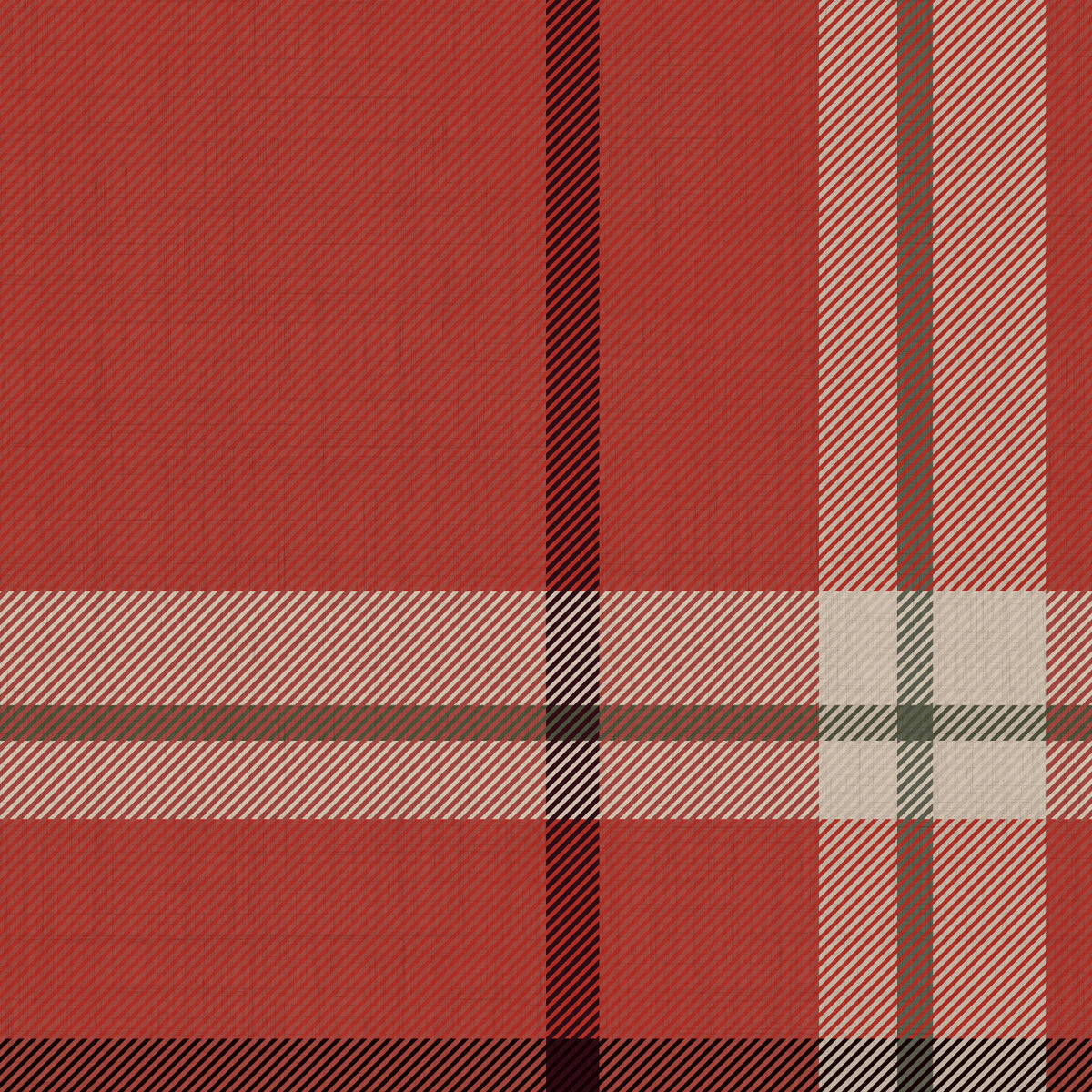 Woven Plaid wallpaper swatch in red