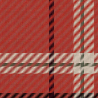 Woven Plaid wallpaper swatch in red