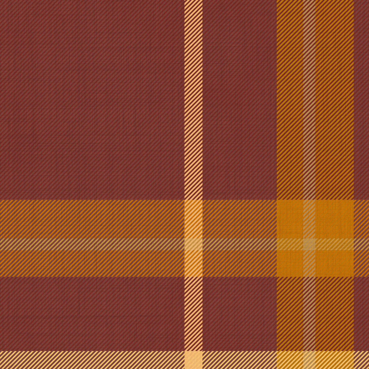 Woven Plaid wallpaper swatch in caramel