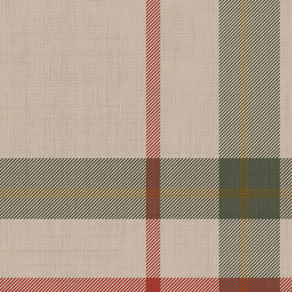 Woven Plaid wallpaper swatch in sage