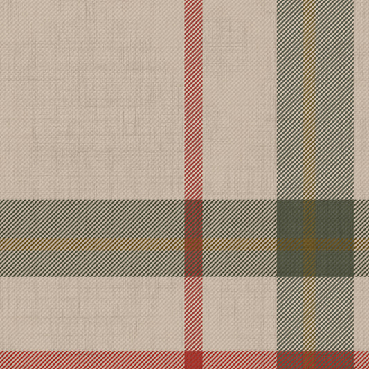 Woven Plaid wallpaper swatch in sage